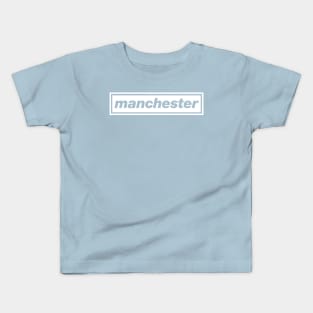 'Manchester' Oasis inspired white design Kids T-Shirt